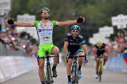 Enrico Battaglin vince la 14a tappa del Giro d'Italia © La Presse/RCS Sport